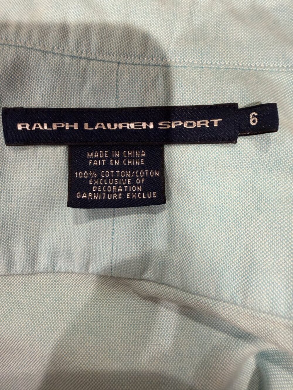 RALPH LAUREN SPORT LIGHT BLUE - SIZE 6 - Picture 7 of 8